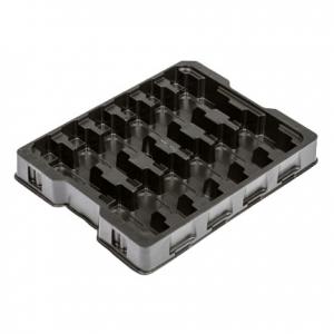 Black Plastic Tray PS PP ABS, PS Plastic Component Trays